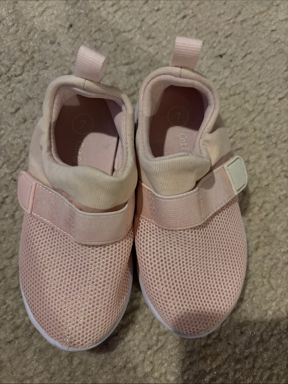 Cat & Jack Light Pink Kids' Slip-On Water Shoes - 7